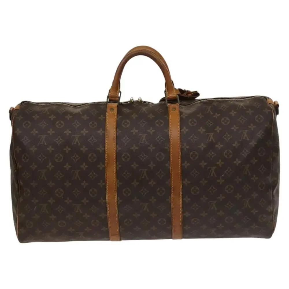 LOUIS VUITTON Monogram Keepall Bandouliere 60 Boston Bag M41412